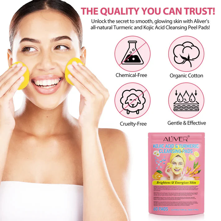 Kojic Acid & Turmeric Cleansing Pads