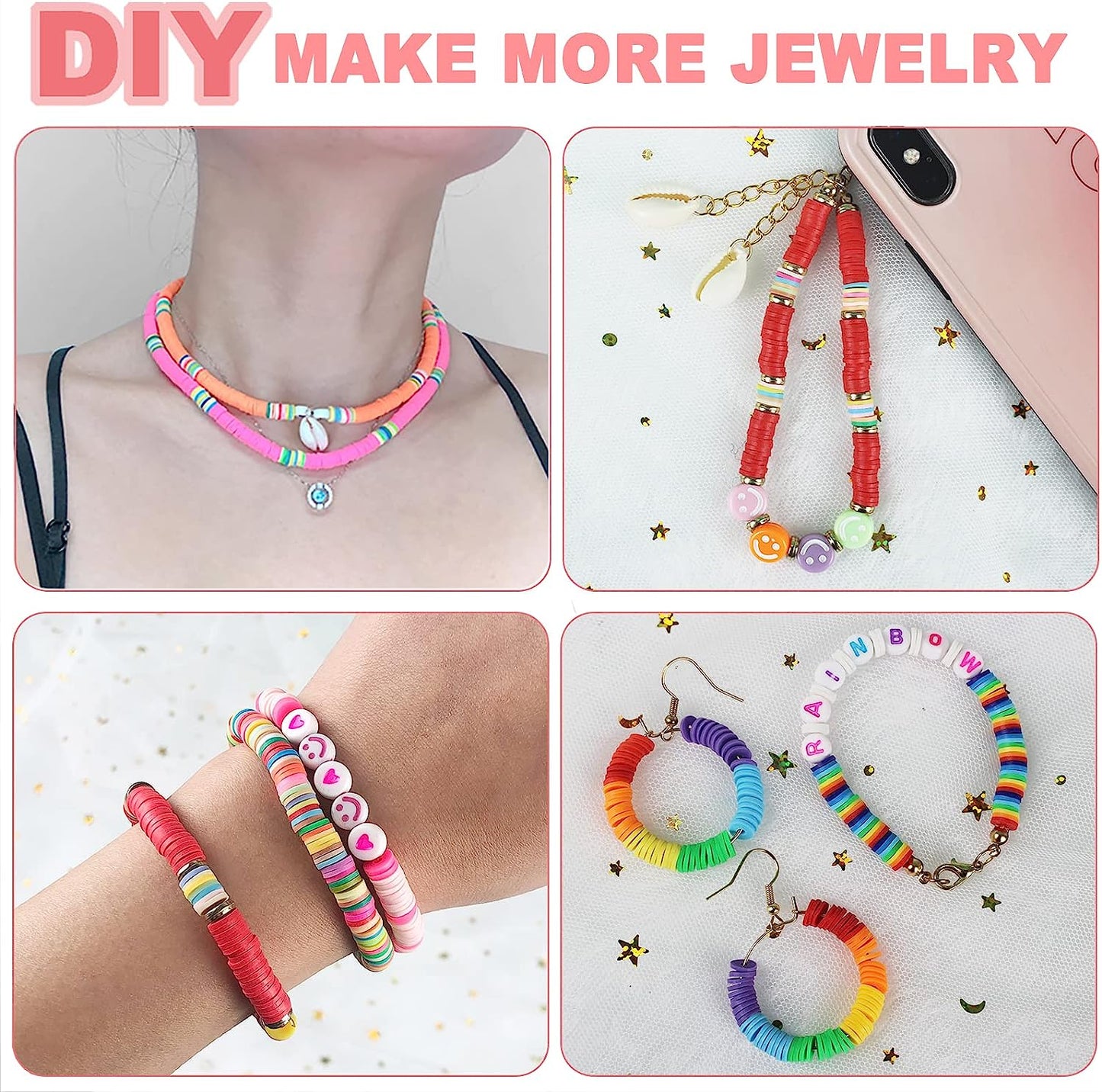Clay Beads Bracelet Making Kit Complete Box