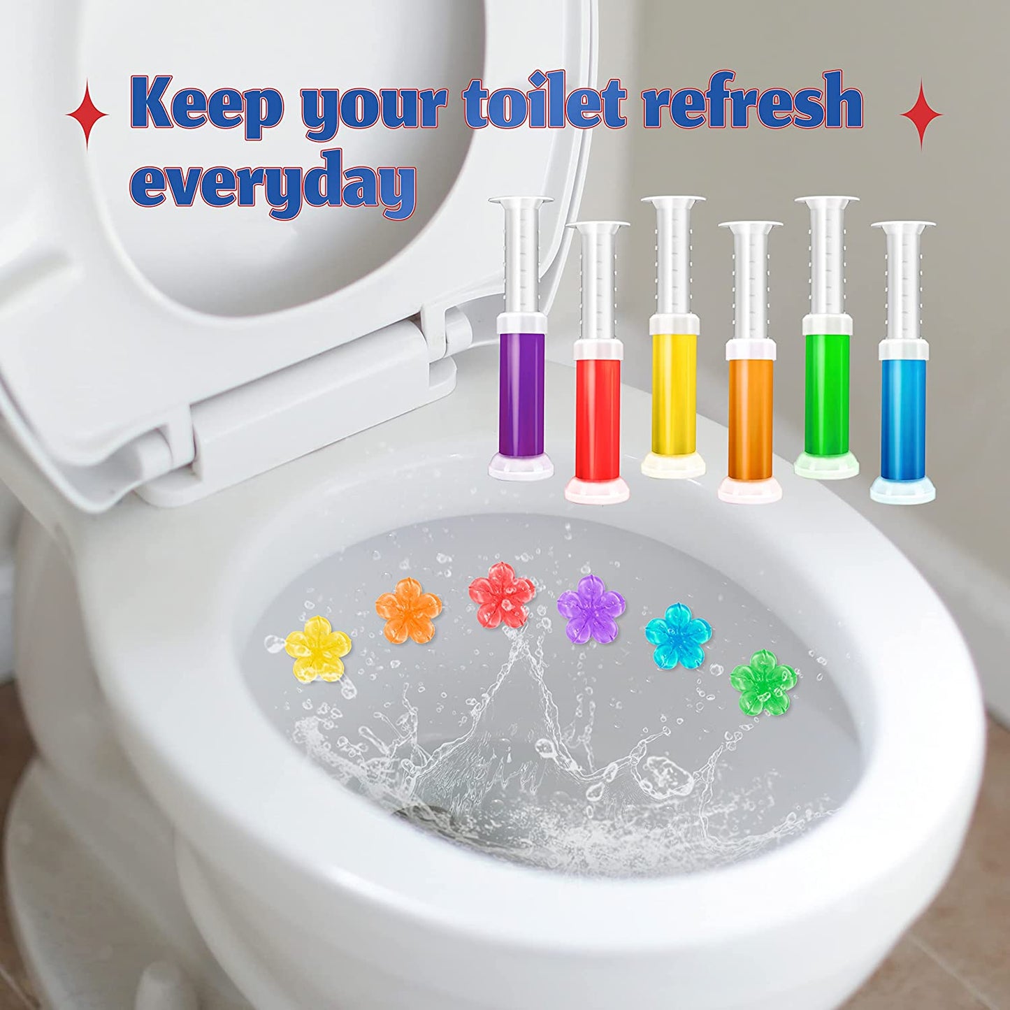 Toilet Cleaning Flower Gel,